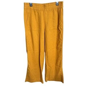 St. John's Bay Women's Wide Leg Line Blend Pants Deep Bronze Medium Comfort